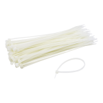 Coliere de plastic 200x3.6 mm, ALB, 100 buc TCP-200-3.6-W