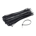 Coliere de plastic 150x2.5 mm, NEGRU, 100 buc TCP-150-2.5-B