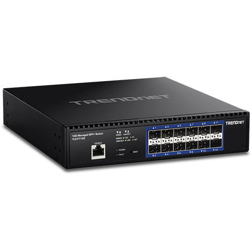 img9833large Switch 12 porturi SFP+ 1/10G, 1 x consola RJ45, management, 1U - TRENDnet TL2-F7120 - imagine 1