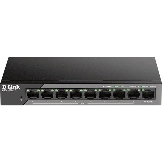 prod_14628_1 SWT 9xRJ45 (8xPoE+802.3af/at) DSS-100E-9 - imagine 1