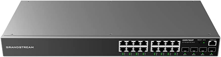 prod_16438_1 GRS SWT 16xGbE RJ45 PoE 2xSFP GWN7802P - imagine 1