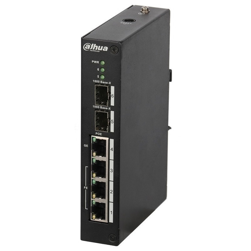 prod_17865_1 SWT 4 porturi PoE 2xSPF 96W Dahua BTO - imagine 1