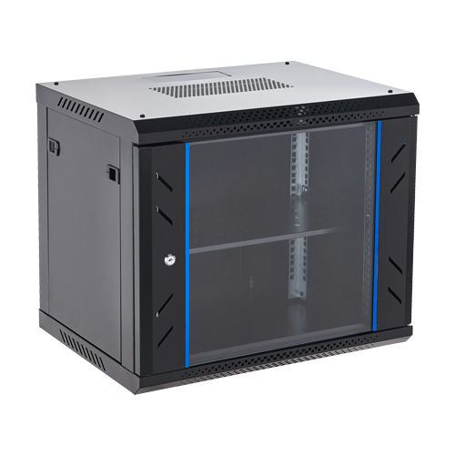 img14756large Rack perete 9U 19' 600x450, capacitate incarcare 60 Kg, negru - ASYTECH Networking ASY-9U-6045WL - imagine 1