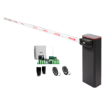 KIT complet bariera acces AUTO / 6 m, montaj universal ST/DR, lampa semnalizare - MOTORLINE TURBO-6+ZUM75HTSL-6-KIT