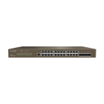 Switch 24 x RJ45 Gigabit, 4 x SFP Gigabit, L2 Cloud Management - IP-COM G3328F