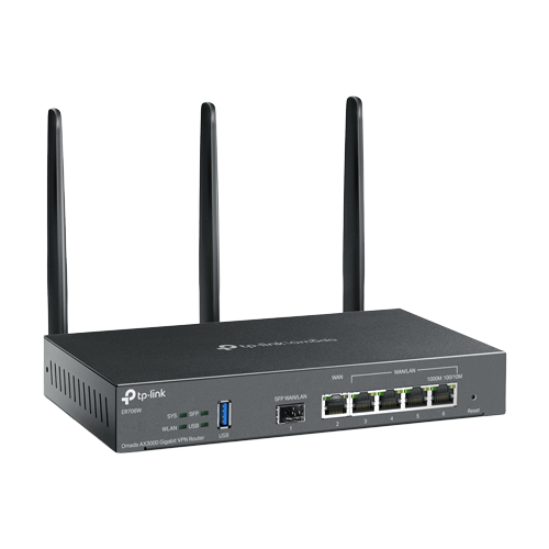img28563large Router VPN, Wi-Fi 6, AX3000, 1 x SFP Gigabit, 5 x RJ45 Gigabit, 1 x USB - TP-Link Omada ER706W - imagine 1