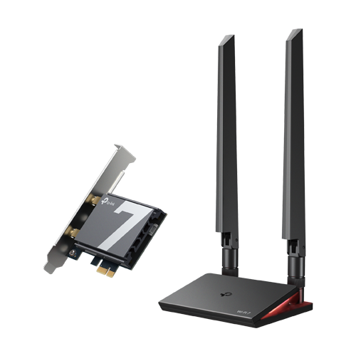 img34074large Adaptor PCI-E Bluetooth 5.4, Wi-Fi 7, BE9300 Tri-Band, 2 x Antene High-Performance - TP-Link ArcherTBE550E - imagine 1