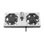 Modul 2 ventilatoare pentru rack SBW/EXIP55 19', cu termostat, RAL 7035 - ASYTECH Networking ASY-FAN-EXIP55-THM-2F
