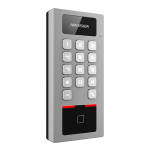 Terminal control acces, PIN, cititor card, Bluetooth, Wi-Fi, Alarma, IK09 - HIKVISION DS-K1T502DBWX-E1 - imagine 2