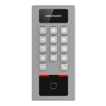 Terminal control acces, PIN, cititor card, Bluetooth, Wi-Fi, Alarma, IK09 - HIKVISION DS-K1T502DBWX-E1