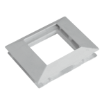 Rama alba simpla pentru aparataj 45x45 mm (2 module) - DLX DLX-102-11