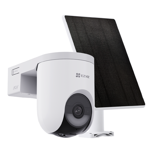 img48192large Camera IP Wi-Fi6 PT + panou solar 5W, 8MP, baterie 5.200 mAh, Audio bidirectional, Alarma - EZVIZ CS-HB8c-SP(4K) - imagine 1