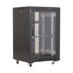 Rack podea 27U 19' 600x600, capacitate incarcare 500 Kg, negru - ASYTECH Networking ASY-27U-6060E