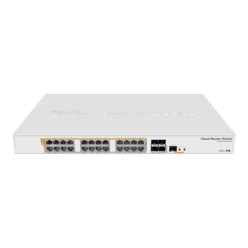 img6468large Management Switch 24 x Gigabit PoE+ Out 450W, 4 x SFP+ 10Gbps - Mikrotik CRS328-24P-4S+RM - imagine 1