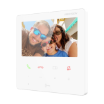 Monitor videointerfon TCP/IP, TFT LCD 4.3 inch touch screen 9 butoane, PoE, Wi-Fi, Alb - HIKVISION DS-KH6110-WE1-White - imagine 3